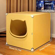 Cat Bed Enclosed Cat House Litter Cat Nest House Washable For Kittens, Suitable For All Seasons