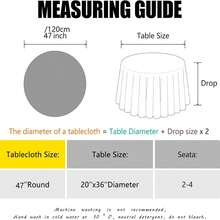 1pc Rose Gold Sequin Round Tablecloth 47-Inch, Party Table Cloth Suitable For Bridal Shower, Birthday, Wedding, Dessert, Banquet, Thanksgiving, Christmas - Multicolor - View 4