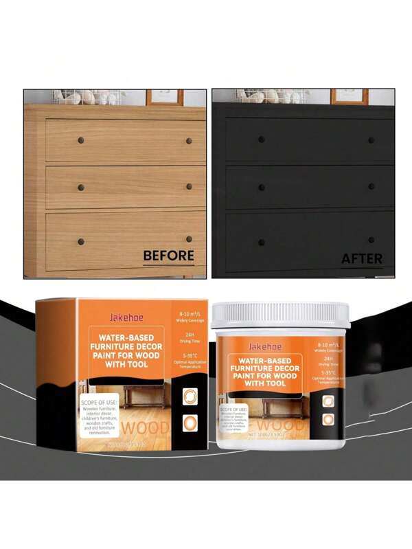 Pintura decorativa para muebles - Pintura renovadora a base de agua para muebles de madera, puertas y ventanas, barniz a base de agua colorido para muebles de madera y puertas