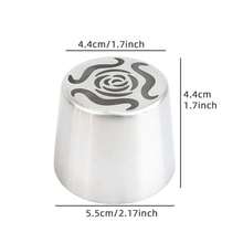 1pc Oversize Stainless Steel Cake Icing Cream Nozzle Cake Marshmallow Bouquet DIY Kitchen Baking Tools - Silver - View 3