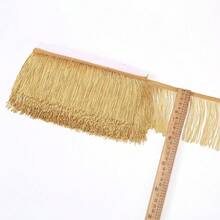 4 Inches Polyester Fringe Trim Lace Tassel Fringe Trimming For Latin Dress Stage Clothes Lamp Shade Decoration DIY