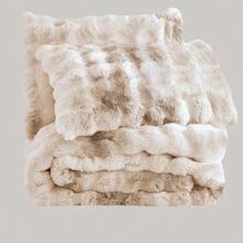 Comforter Set 3 Piece, Plush Fluffy Bedding, Geometric Pattern, Lightweight Bedspread Blanket All Season, Faux Comforter - Tie Dye-beige - View 7