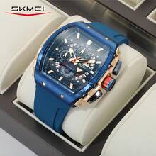 SKMEI Business Men'S Watch Exquisite Hollow Strap Ladies Quartz Watch Automatic Date Women'S Watch Men'S And Women'S Watch Sports Watch Men'S Gift Women'S Gift - 黑色 - 查看 1