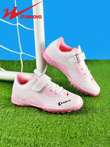 STARNOVO 儿童/青少年男孩/女孩足球鞋，适合室内/草地足球训练，专用足球运动鞋（本商品为标准尺码，建议脚窄者订购小 1 码，脚宽者订购大 1 码）
