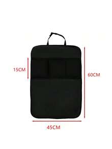 1 件汽车座椅靠背保护套，带储物袋，耐用且易于清洁的后座踢脚垫收纳袋，适用于多种车型 - 彩色 - 查看 8