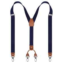 Men Braces For Trousers With 4 Strong Metal Clips, Y-Back 2cm Wide Heavy Duty Adjustable Elastic Suspenders For Men & Women