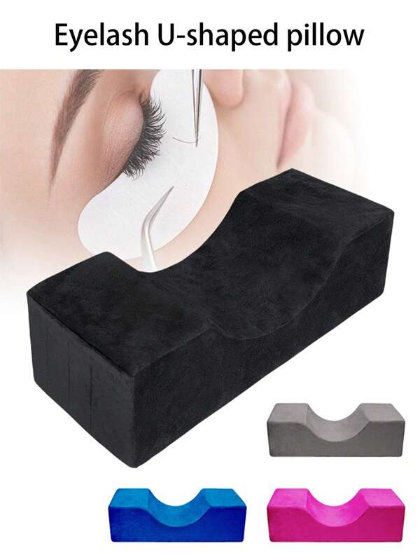 Salon Eyelash Extension Neck Pillow - Comfortable Velvet Beauty Memory Foam Pillow,To Protect The Neck When Used For Lash Extension Grafting Make Up