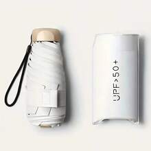 1 pezzo Mini parasole da esterno, anti-UV, ultra leggero, ombrello pieghevole a 5 pieghe, parasole pieghevole piccolo da donna/uomo, anti-UV, impermeabile, portatile, tascabile, ombrello da viaggio, scelta primavera/estate, regali per damigelle, per casa, camera da letto, spiaggia, viaggio, per uomo, per donna, vacanza, oggetti carini - Multicolore - Visualizzare 8