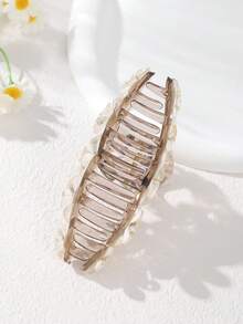 1 件纯色花朵发爪夹，优雅高端发髻发型发夹，波西米亚风格配饰，适合日常佩戴时尚发饰优雅发夹 - 彩色 - 查看 7