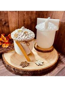 Zapfen Silikon Form für Harz Guss, mit Deckel Eichel Glas Harz Silikon Form, Epoxidharz Glas Form, verwendet für Aufbewahrungsgläser, Schmuckbehälter, Heimdekoration, DIY Harz Handwerke Silikon - geeignet für Harz Kunst