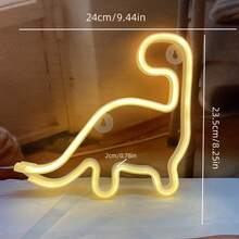 1 件霓虹灯火焰、火箭、牛头、外星人、欢迎霓虹灯，电池或 USB 供电 LED 装饰灯，11x7.36x0.7 英寸（28x18.7x1.8 厘米），适用于桌面、墙面装饰、游戏室、女孩卧室、宿舍、酒吧、庭院、露营、周年纪念、情人节生日派对、节日礼物、万圣节、圣诞节 - 白色 - 查看 55