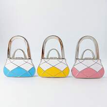 Painted Colorful Oil Painting Foldable Portable Dual-Use Handbag Hook Desk Edge Storage Bag Hook Bag Hook Gift Craft - Multicolor - View 10