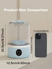 GENAI Portable Washing Machine, USB Rechargeable Compact Travel Washing Machine, 2 Modes Mini Washer, Deep Cleaning For Underwear, Baby Clothes And Socks, Ideal For Apartment, Dorm Use