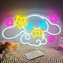 Sanrio 1 Stück/Sanrio KT Katze Gaming Zimmer Schlafzimmer Spielzimmer Internet Café Dekoration Neon Cartoon Form LED Neonlicht