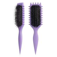 Hair brushes Cepillo definidor de rizo - Cepillo de estilo de nailon para cabello rizado, moldeando y definiendo rizos de verano con menos tracción, ideal para la playa, viajes y uso diario