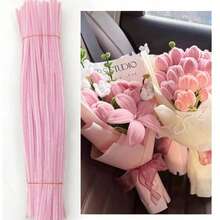 100/600pcs Pink Pipe Cleaners, 6 Different Colors, Holiday Craft Pipe Cleaners, Chenille Stems For DIY Art & Craft Projects - Pink - View 4