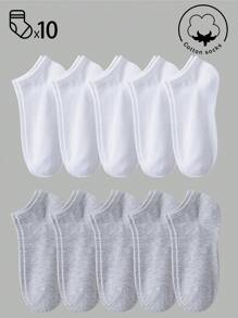 30/20/15/10/5/3/1 Par de Calcetines de Algodón para Mujer, Calcetines Invisibles, Calcetines Cortos, Calcetines Blancos, Calcetines Grises, Calcetines Negros, Calcetines de Mujer, Calcetines Lindos, Calcetines para Niñas, Aptos para Otoño/Invierno/Primavera/Verano, Detalles de Malla Transpirable, Diseño de Orificio Guía Transpirable, Absorción de Humedad, Suaves y Lisos, Adecuados para Diversas Vacaciones, Deportes, Ocio, Negocios y Otros Usos Diarios, Se Pueden Usar Todo el Año, Las Combinaciones de Colores son Aleatorias.