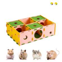 ITANDME Hamster Tunnel Labyrinth Spielzeug, Multi-Kammer Hamster Haus Labyrinth, Interaktives Versteck Mehrfachraum Verstecke & Tunnel Erkundungs Spielzeug, Bereicherung Spielzeug für Hamster, Ratten, Wüstenrennmäuse, Lemminge