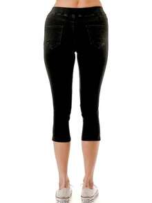 Capri Jeans Skinny Jeggings Denim Capris Pantshalloween