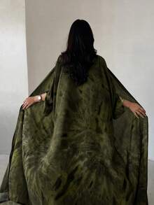 一件优雅休闲纯色长袍，采用精致人造丝雪纺扎染面料，工艺精湛，品质上乘，时尚大方，适合春季穿着。 - 黃色 - 查看 5