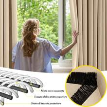 Tende 3 Metri Altezza Interni 2 Pezzi 140x300, Beige Tende Coprenti Interni Finestre, Tenda Oscuranti Camera Da Letto Moderne Salotto Soggiorno, Termiche Isolanti Tenda 300 CM Interno Coprente - Scuro màu be - Xem 2