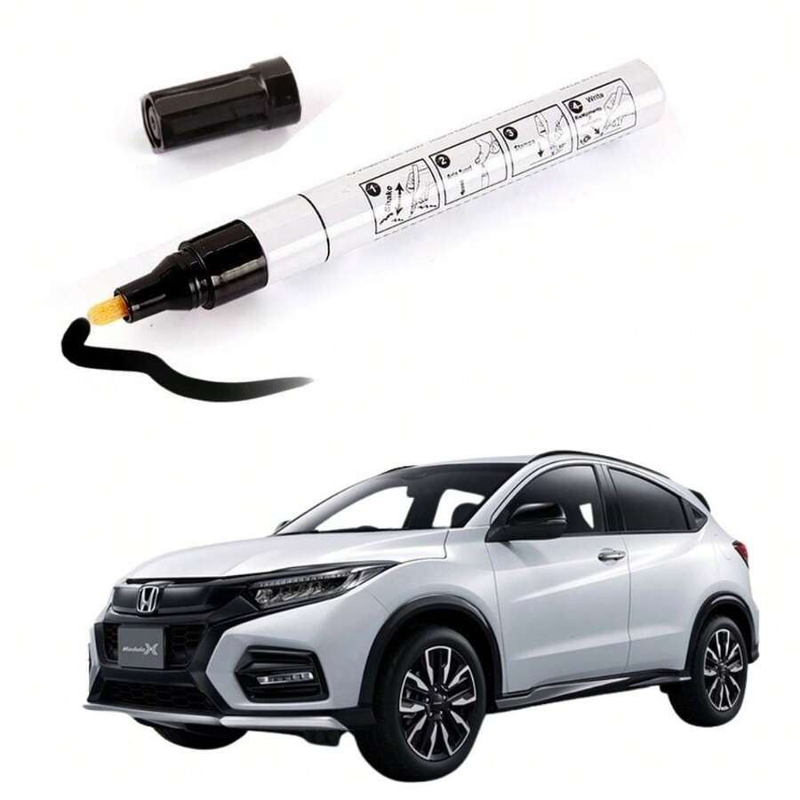 1 Piece Black Car Touch-Up Pen Car Scratch Paint, Touch-Up Pen, Deep Scratch Repair, Remove White, Black, Red And Silver Car Paint Universal Pen - Black - View 1