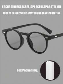 新款男女通用圆框橡胶底时尚眼镜，搭配时尚海洋色镜片，兼具设计感与实用性，深受欧美名流青睐。