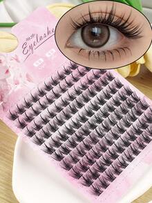 120 片睫毛簇 DIY 睫毛延长簇睫毛纤细单根假睫毛 C D 卷曲 8-13 毫米浓密蓬松睫毛簇 睫毛簇、睫毛簇、单根睫毛、睫毛、假睫毛