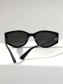 1 pereche de ochelari de soare la modă cu lentile ochelari de soare vintage pentru femei, versatili pentru stilul stradal, ținute zilnice, plajă, petrecere, rezistenți la vânt