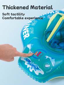 1pc Baby Thickened Anti-Flip Swimming Ring, Multi-Airbag Inflatable Floating Ring, Water Swimming Toy, For Boys And Girls Babies