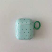 Pink Polka Dot Simple Design Earphone Case + Strap Set Compatible With Apple Pro 2/ Pro/ 4/ 3/ 2 - Pink - View 3