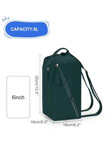 男女旅行运动单肩包，小众设计 6 英寸大容量侧包，防水可调节肩带时尚包，防刮耐磨徒步腰包，轻便便携斜挎包，适合小学、初中、高中学生 - 彩色 - 查看 3