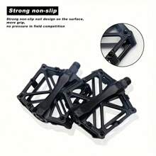 2 piezas de pedales de bicicleta de aleación de aluminio para bicicletas de carretera y de montaña, anchos y duraderos, adecuados para bicicletas de carretera y de montaña, en colores negro, verde y azul
