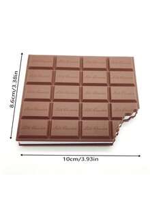 1 Set Chocolate Themed Stationery Gift Set With Notepad, Ballpoint Pen, Eraser, Back To School Supplies