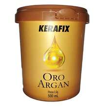 Máscara de Altíssima Hidratação Capilar Secos e Danificados KERAFIX ORO Argan Probelle 500ml - Mascara Kerafix Oro Argan Altissima Hidratação 500mL - Visão 6