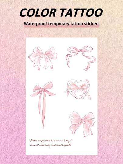 1 件蝴蝶临时纹身防水防汗逼真仿假纹身男女适用纹身贴纸适用于手臂、胸部、腿部、腹部、腰部现代人体艺术