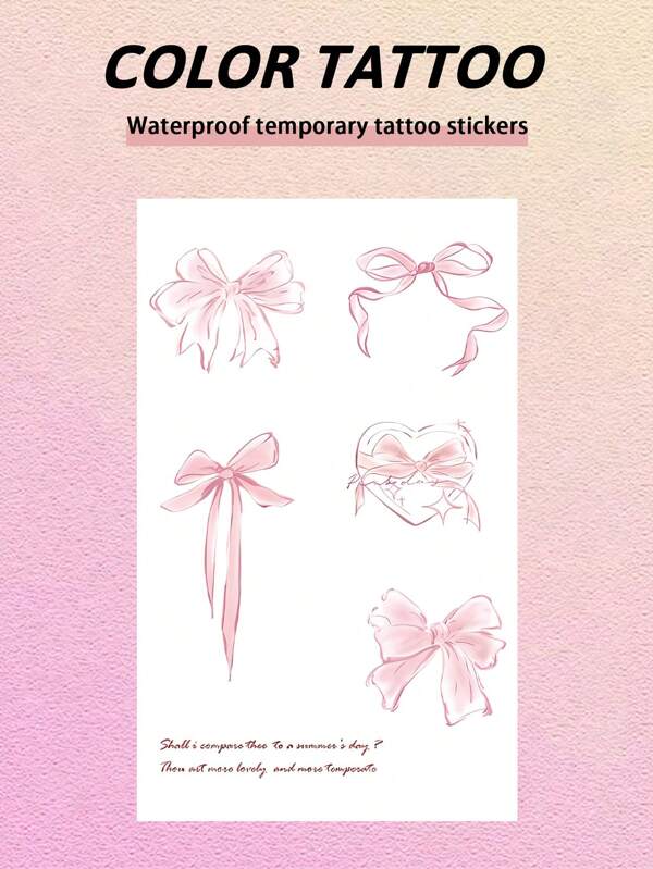 1Pc Butterfly Temporary Tattoos Waterproof Sweatproof Realistic Faux Fake Tattoos For Woman And Men Tattoo Stickers For Arm, Chest, Leg, Abdomen, Waist Modernist Body Art