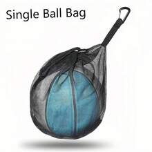 排球包，耐用篮球包，带小内袋，篮球携带包，可容纳 1 个球，各种运动球，包括篮球、足球、足球和橄榄球，黑色 - 彩色 - 查看 14