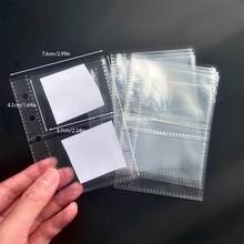 Bộ bìa cứng trong suốt M5 A8 có nơ hồng, ngăn chia hình ảnh, lịch, túi đựng đồ, trang bên trong, phong bì, nhiều trang bổ sung, đồ dùng văn phòng phẩm phù hợp cho sổ kế hoạch album ảnh, sổ tay kế hoạch tiết kiệm, thử thách, lập kế hoạch ngân sách - Hồng - Xem 18