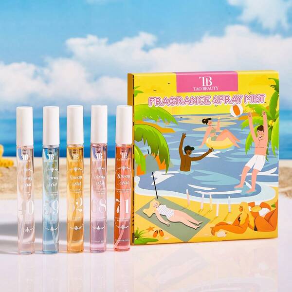 5 Models/Box Of Digital Spray, 10ml/Piece Of Alcohol Free Fragrance Package, Elegant Fragrance, Fresh And Elegant, Fresh And Lasting, Small Package Is Easy To Carry, Travel, Work, Dating, The Most Appropriate Choice For Gifts