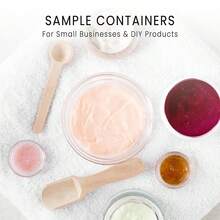 10 个亚克力透明圆形罐 - 化妆品、乳液、面霜、化妆品、珠子、眼影、水钻、样品、花盆、5g/5ml（透明盖） - 無色 - 查看 5