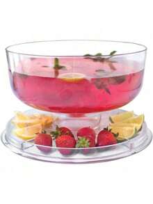Cake Stand With Dome Cover, 6-In-1 Multi-Purpose Use, Cake Stand With Lid, Serving Platter, Punch Bowl, Desert Platter And More,