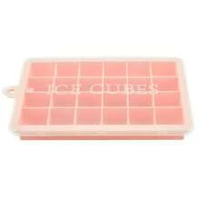 Venlohome 24 Ice Cube Tray Silicone Ice Cube Maker Mold With Lid For Ice Cream Chocolate Party Whiskey Cocktail Drink