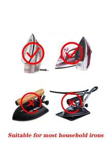 高品质耐热蒸汽熨斗保护套 - 耐用套入式设计，安装快捷，适用于家居用品、旅行必备、宿舍收纳、家用熨衣板保护，适用于大多数面料类型和清洁工具（熨衣板套、熨斗套）