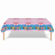 Paw Patrol 1 pieza Suministros para fiesta de "Woof", Mantel del equipo de patrulla de perros, Mantel desechable, Tirar después de usar, No necesita limpiar, Mantel perezoso. Manteles con dibujos animados, Fiestas festivas, Manteles con temática de perros para agregar ambiente (Estilos aleatorios)