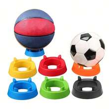 1 pieza de Soporte expositor para balones, soporte para fútbol, baloncesto, fútbol americano, rugby, voleibol - Multicolor - Ver 1