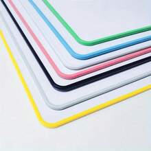1 Stück beidseitige nicht-magnetische Whiteboard Schreibfläche, löschbares, beschreibbares Whiteboard, Whiteboard Stift und Radiergummi, A4 Büro Nachricht-Hinterlassen, wichtige Nachricht aufzeichnen, 7-Farben Rand, Trocken-Radierbares Board - Verschiedenfarbig - Übersicht 8