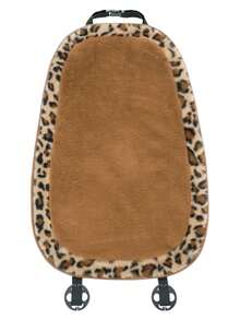 时尚豹纹汽车坐垫冬季加厚保暖车用坐垫兔毛柔软舒适汽车坐垫 - 兔毛豹紋邊 - 查看 15