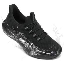 Mens Non Slip Work Shoes Lightweight Slip On Shoes For Men Comfortable Restaurant Or Food Service Walking Sneakers Slip Resistant Zapatos Para Hombre - 黑色 - 查看 9