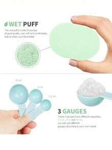 10pcs/Set Face Mask Care Tool Kit, Including Face Mask Bowl, Stick, Scraper, Silicone Brush, Spray Bottle, Powder Puff And Soft Non-Slip Headband, For Face Washing, Bathing, Yoga, Exercise And Running